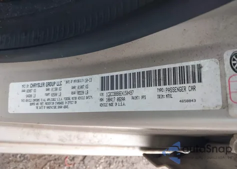 2014 Chrysler 200 Touring from USA, damaged, VIN 1C3CCBBB8EN150497